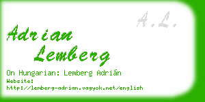 adrian lemberg business card